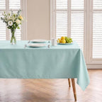 Thick Mint Blue Tablecloth, Wrinkle Resistant, 54x120 Inch by Unknown