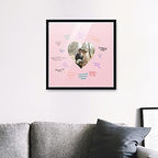 Poster Palooza 16x16 Black Autograph & Signature Picture Frame With Pink Heart Opening Photo Mat for 5x5 Pictures - With Pens, UV Acrylic & Foamboard Backing - Image 6