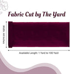 20 Yard Organza Fabric 44" Wide for Wedding Event Décor - Wine - Image 2