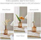 Glass Bud Vases Set of 64 - Amber Assorted Small Mini Glass Vases for Flowers, Crystal Vintage Vase Set, Bulk Centerpieces for Table Décor, Wedding, Home and Events (Amber, 64 Pcs) - Image 5