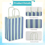 36 PCS Colorful Stripe Goodie Bags, Summer Party Gift Bags, 6 Colors - Image 3