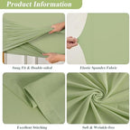 Square Backdrop Arch Cover Sage Green 6.6FT x 6.6FT Square Arch Backdrop Covers Stretchy Spandex Fitted Square Backdrop Cover for Birthday Party Wedding Ceremony Banquet Decoration - Image 5