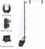EMART Backdrop Stand 10x10FT Adjustable Back Drop Stand for Party Events - Image 5