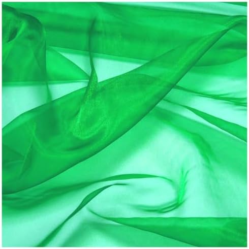 25 Yard Organza Fabric 44" Wide for Wedding Event Décor - Green - Image 4
