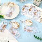 FYSUIMU 50Pcs Bear Baby Shower Bottle Openers with Thanks You Paper Tags Organza Bags Balloon Bear Magnetic Plastic Bottle Opener for Guest Birthday Gender Reveal Party Favors - Image 4