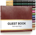 Gallery Leather Guest Book - Great for Wedding, Reception, Baby and Bridal by GalleryLeather