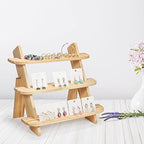 Wooden Display Stand, Tiered Cupcake Stand, 3 Tier Display Stand Riser - Image 6