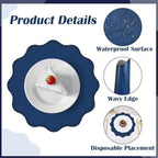 100 Pcs Navy Blue Thick Paper Placemats, Disposable Waterproof Place Mats - Image 3