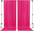 AK TRADING CO. 10 feet x 8 feet IFR Polyester Backdrop Drapes Curtains Panels with Rod Pockets - Wedding Ceremony Party Home Window Decorations - Fuschia by Fabrics%7CEventDecor%7CCrafts%7CUpholsteryFoam
