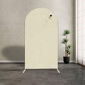 5FT Beige Sweet Bee Arch Spandex Cover Baby Honeycomb Arch Backdrop Cover for Kids Baby Shower Birthday Party Wedding Decoration (No Stand) by Iydamc