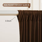 Dark Brown Backdrop Curtains-Wrinkle-Free Polyester Photography Drapes Party Curtain Background for Baby Shower Wedding Decorations- 16 X10FT - Image 4