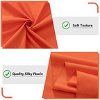 Orange Backdrop Curtains for Parties, Weddings, Stage, 5ft x 10ft, 2 Panels - Image 6