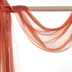 Pack of 45 Yard Chiffon Drapery Fabric, 60" Wide, Multiuse - Terracotta - Image 6