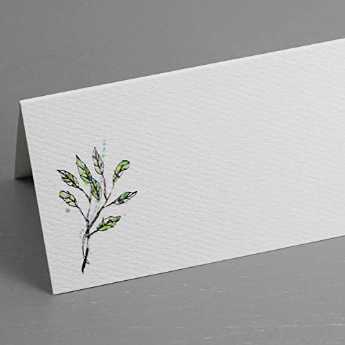 HERB Place Cards (4 Herbs) for Dinner Parties and Events. Table Tent Style, Scored for Easy Folding. Available in Packages of 12, 24, 48 (48) Multi - Image 6