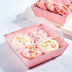 Ocmoiy Small Charcuterie Boxes with Clear Lids, 4 Inches, 100 Pack, Pink - Image 5