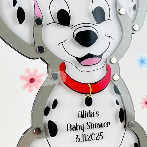 Dog Baby Shower Guest Book Alternative, Personalized Puppy Sign-in Board - Image 4