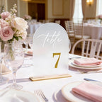 Frosted Wedding Table Numbers 1-15 with Stands - 5.5x7 Inch - Image 4