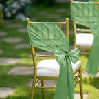 fani Sage Green Satin Chair Straps Bows,120 PCS 7x108 Inch,Chair Sash - Image 6
