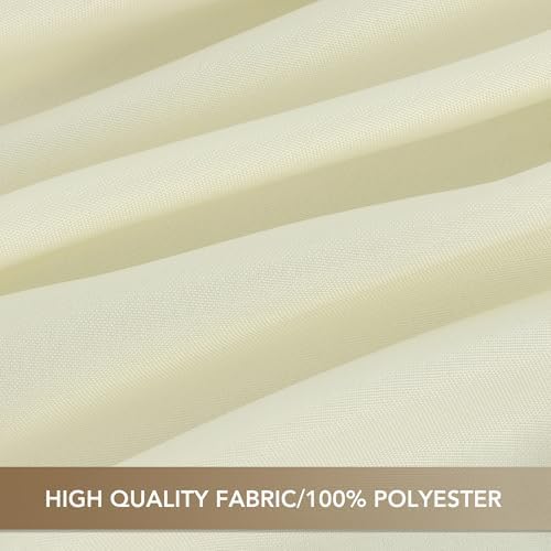 sancua Beige Tablecloths Rectangle, 8 Pack Table Cloth for 8 Foot Tables - Image 6