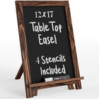 Loddie Doddie Mini Chalkboard Sign Easel, Place Cards, Dark Brown, 12"x12" by LoddieDoddie