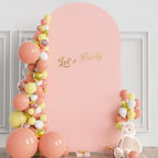 Wokceer 7.2FT Arch Backdrop Stand and Cover Set,Arch with Pale Pink Cover - Image 7