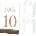 20 Pack Clear Acrylic Blank Signs for Table Numbers, 5x7 Inch Clear Acrylic Blank Sheet Sign 1/8 inch Thick, Use for DIY Wedding Table Signs Display Party Events by JINMURY
