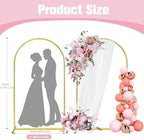 7.2FT Arch Backdrop Stand, Gold Metal Arch Stand Backdrop - Image 4