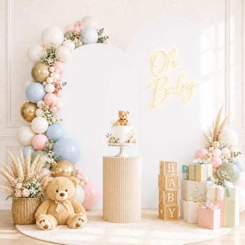 2 Pack Arch Backdrop Stand and Cover Set (7.2FT/6FT), Balloon Arch Stand - Image 6