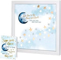 Lillian Rose Love You to The Moon Baby Shower Guest Signing Picture, Blue by Lillian+Rose