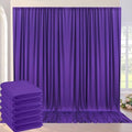 30ft×10ft Wrinkle Free Dark Purple Backdrop Curtain for Party, 6 Panels 5ft×10ft Soft Silky Polyester Purple Photo Backdrop Drapes for Birthday Baby Shower Wedding Photography by ENJOYYOURPARTY