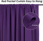 Purple Backdrop Curtains 10ftx10ft Halloween Polyester Photo Drapes - Image 3