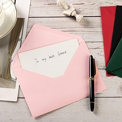 100 Pieces A7 Envelopes 5x7 Black, 5.24 x 7.24 Inches (Pack of 2) - Image 6