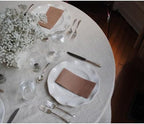 Brown Linen Like Napkins Disposable Guest Towels, Airlaid, 50ct - Image 2