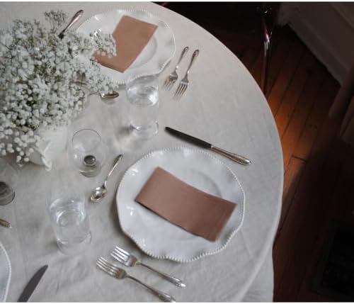 Brown Linen Like Napkins Disposable Guest Towels, Airlaid, 50ct - Image 2