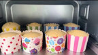 100pcs Random Colorful Premium Greaseproof Cupcake Paper Liners No Muffin Pan Needed Cupcakes Papers (Pack of 3) - Image 5