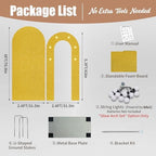 6FT Arch Backdrop with Stand, Lighted Set Wedding Birthday Party, Gold - Image 3