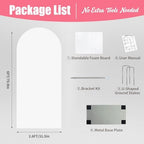 6FT Arch Backdrop with Stand, Wedding Birthday Party Foam Board, White - Image 5