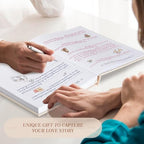 Lanpn Wedding Anniversary Journal - The Story of Us, Linen Dating 1st to 70th Couple Memory Book Wedding Scrapbook, 190 Pages Love Stories Notebook Marriage Newlywed Bridal Shower Gift, Beige - Image 5