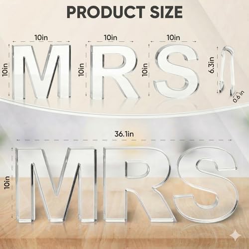 MRS Charcuterie Board Letters Acrylic Clear Reusable with Clear Tongs - Image 6
