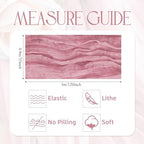 Wokceer Cheesecloth Table Runner 10FT Boho Gauze Runner, Pink, 12 Pack - Image 2