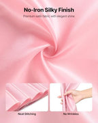 VEVOR Satin Chair Sashes Bows, Chair Ribbon Ties Back Sash, 7 x 108 inch, Wedding Reception Decoration, for Wedding Ceremony Baby Shower Party Events Banquet Cover Decoration (Rose Gold, 50pcs) - Image 3