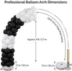 PMU DIY Professional Balloon Arch Premiere Kit (Black and White) Balloon Garland for Party Decoration, Decoration Kit for Birthday Party, Wedding, Graduation, Baby Shower (41698-61646-73005) Pkg/1 - Image 5