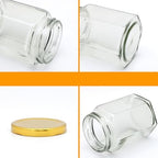 20 Pack 10 oz Honey Jars with Golden Lids and Wooden Dippers - Image 3