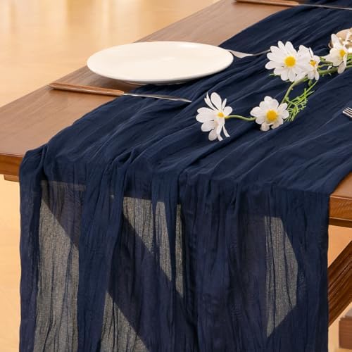 10 Pack Cheesecloth Table Runner Fall Boho Gauze Wedding Party Home Decor - Image 2