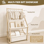 Wooden Baby Shower Crate Closet, Large Personalized Baby Gifts Basket - Image 2