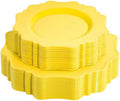 COLOSUS 60PCS Yellow Plastic Plates, Beaded Disposable Plates for Party. by COLOSUS