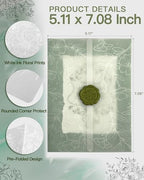 Vellum Jackets for 5x7 Invitations Floral Invitation Sleeves 100 Pcs - Image 4