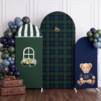 3 Set Preppy Bear Arch Covers for Birthday Cartoon Party Supplies by Hillsuren