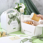 Maitys 24 Set Welcome Boxes for Wedding Guests 9x6x6 Gable Boxes Sage Green - Image 5