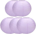 16 inch Chinese Lanterns Large Paper Lanterns Lavender 5 Packs (Purple, 16 inch) by Unknown